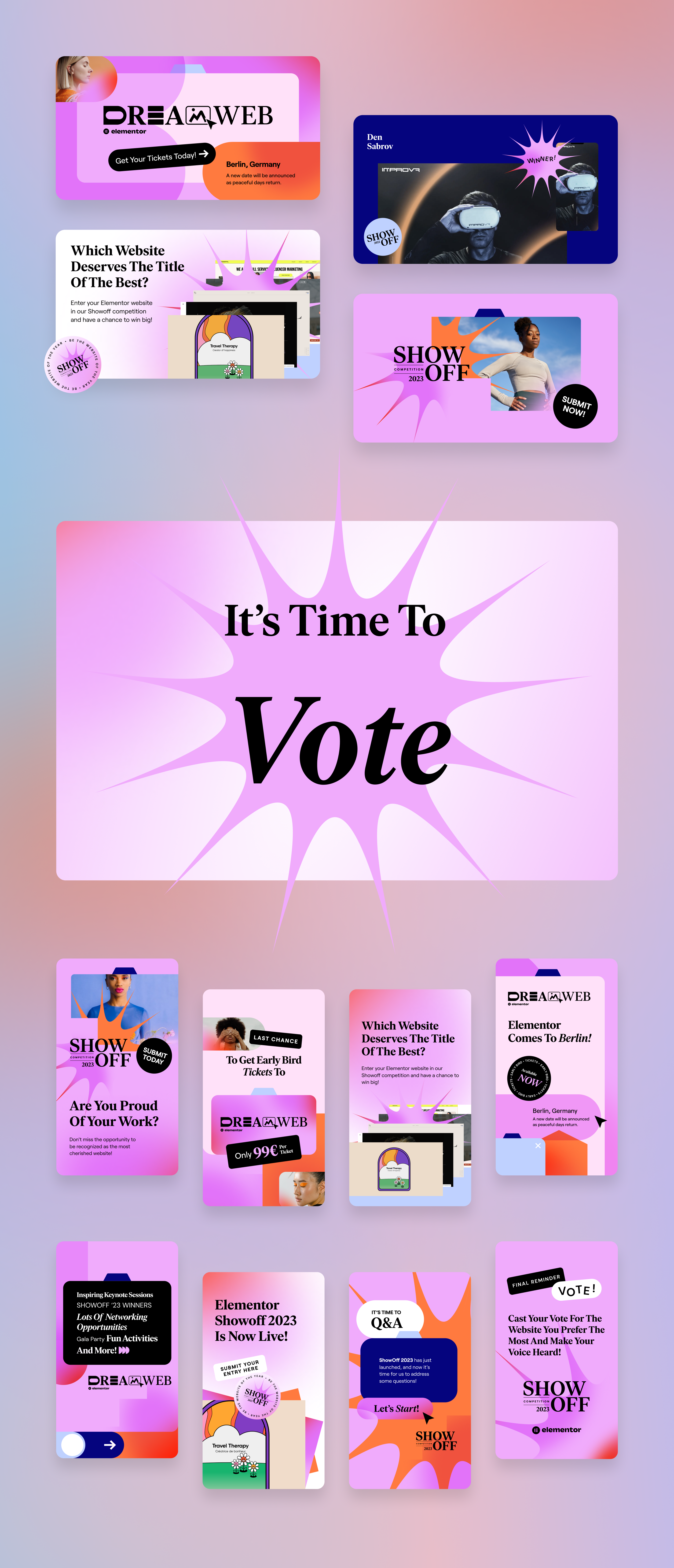 DreamWeb campaign and Showoff community assets